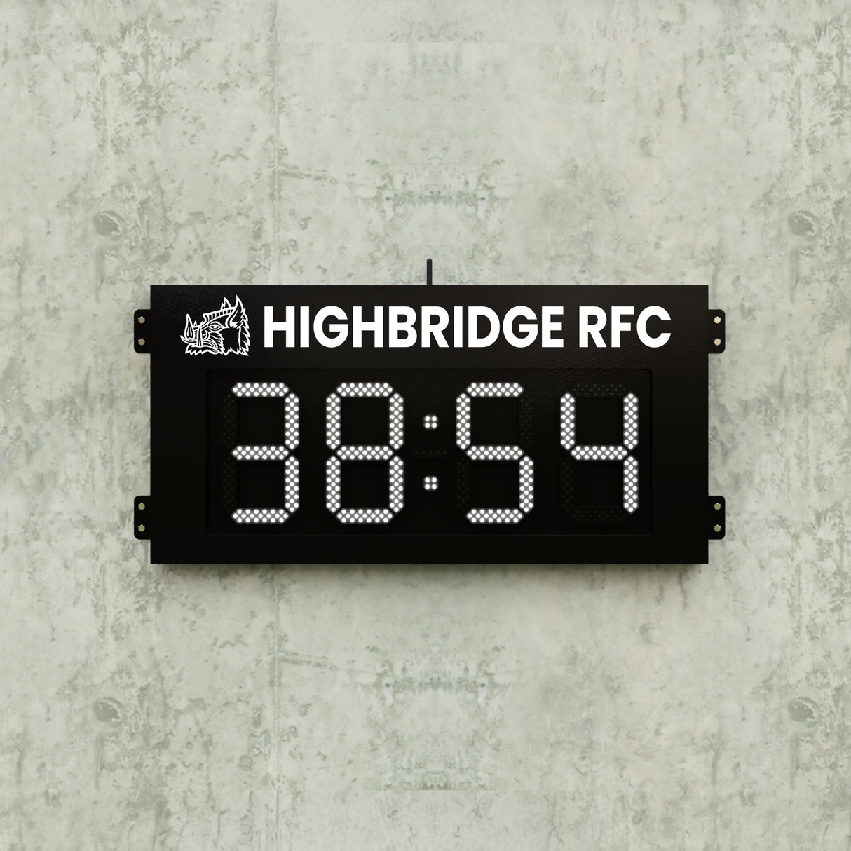 Electronic Clock Display (24 Hour Clock, Stopwatch or Home & Away Scores)