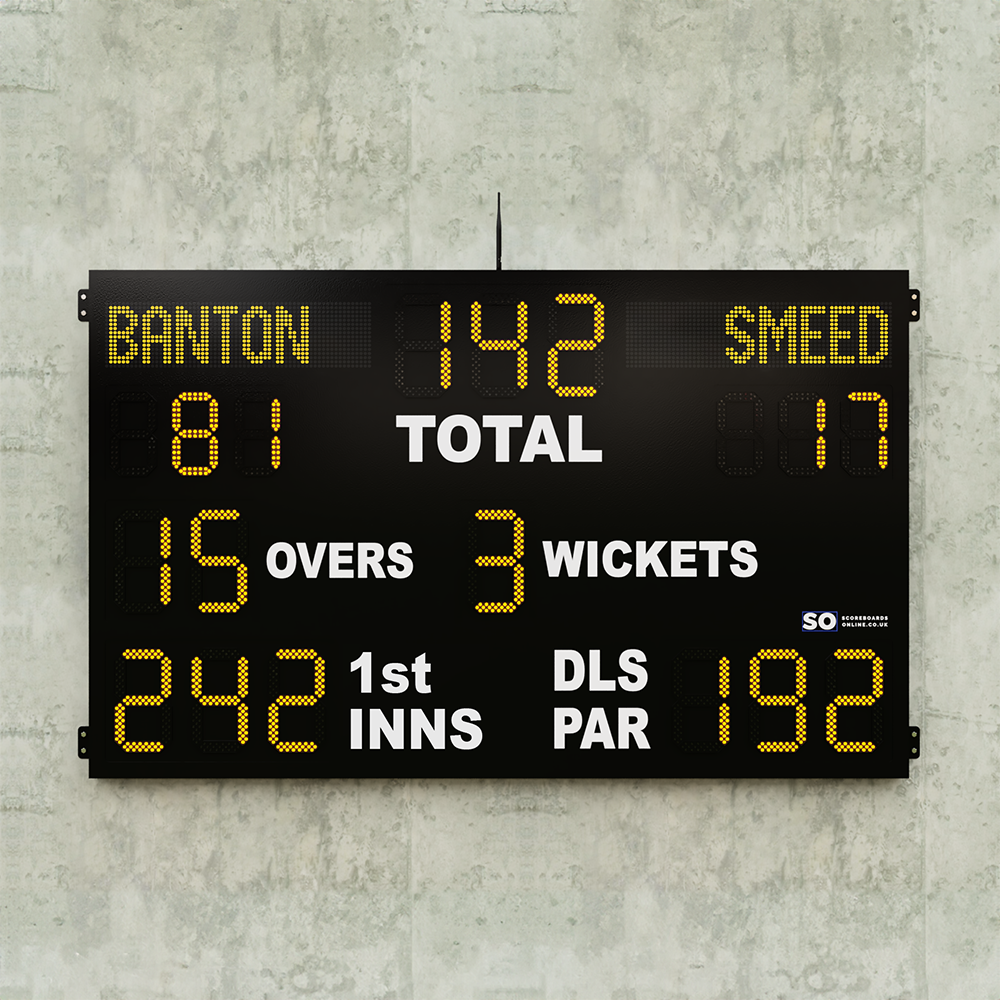 22 Digit LED Cricket Scoreboard with DLS and Player Names