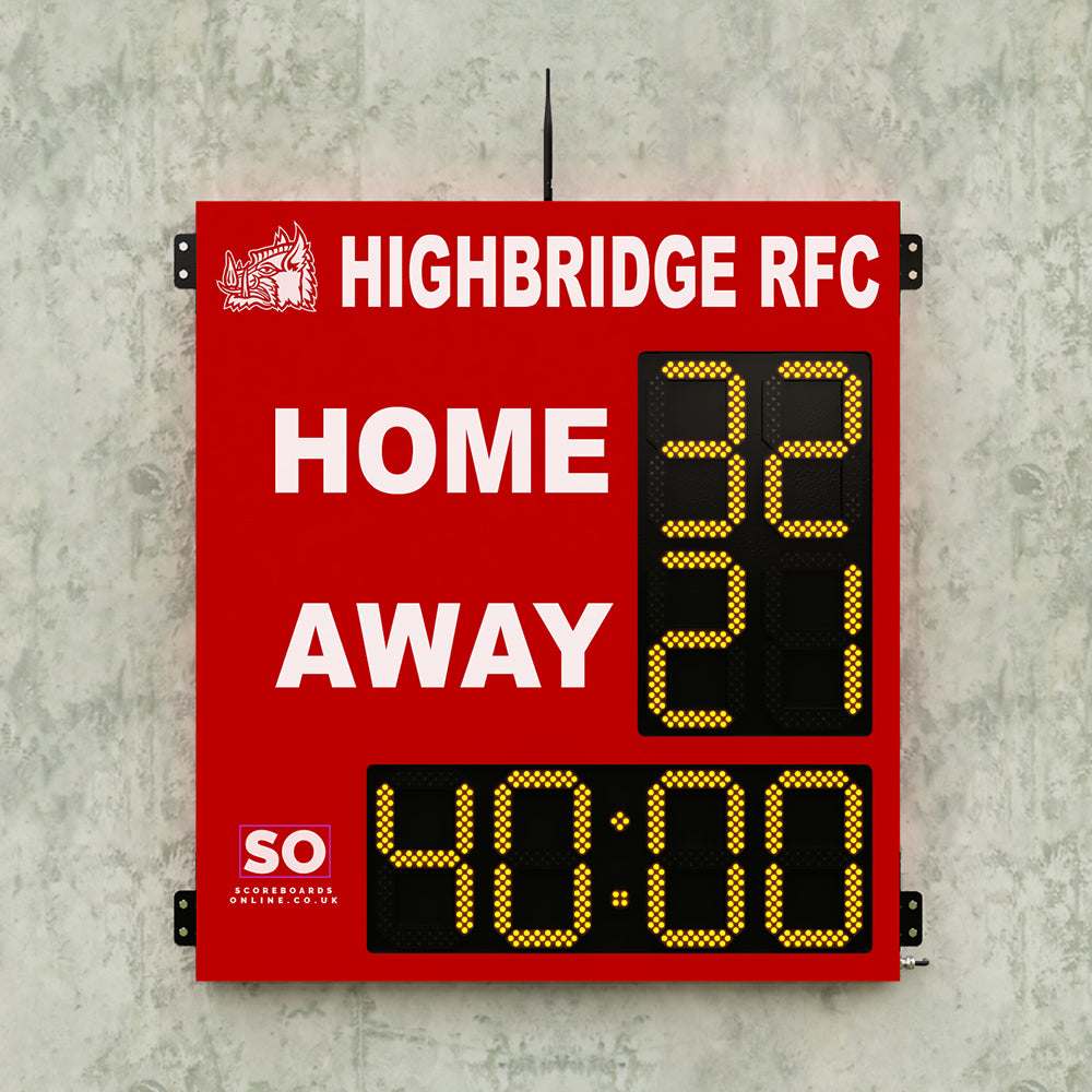 Personalised 4 Digit Compact Scoreboard with Timer