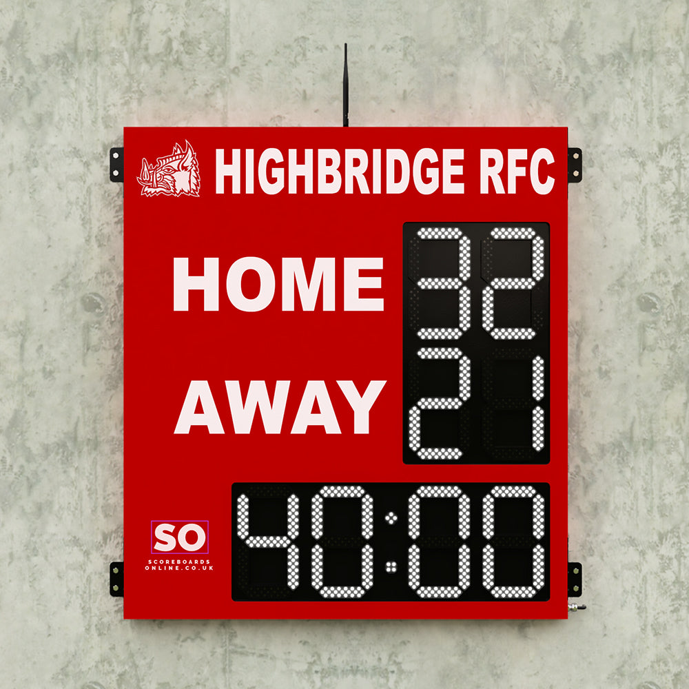 Personalised 4 Digit Compact Scoreboard with Timer