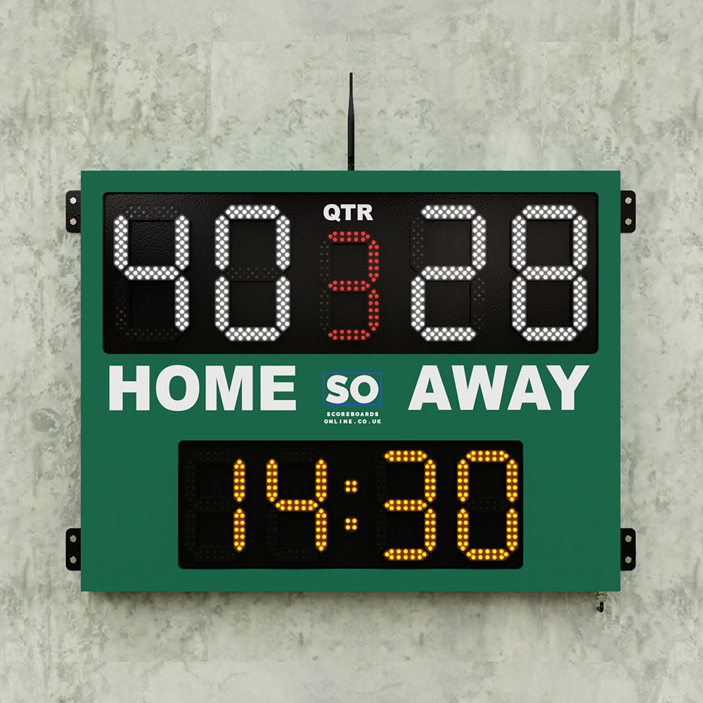 Home & Away Scoreboard with Period and Timer