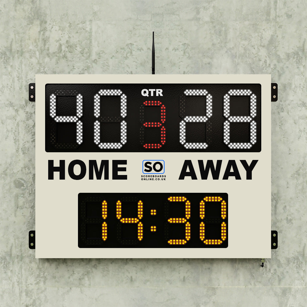 Home & Away Scoreboard with Period and Timer