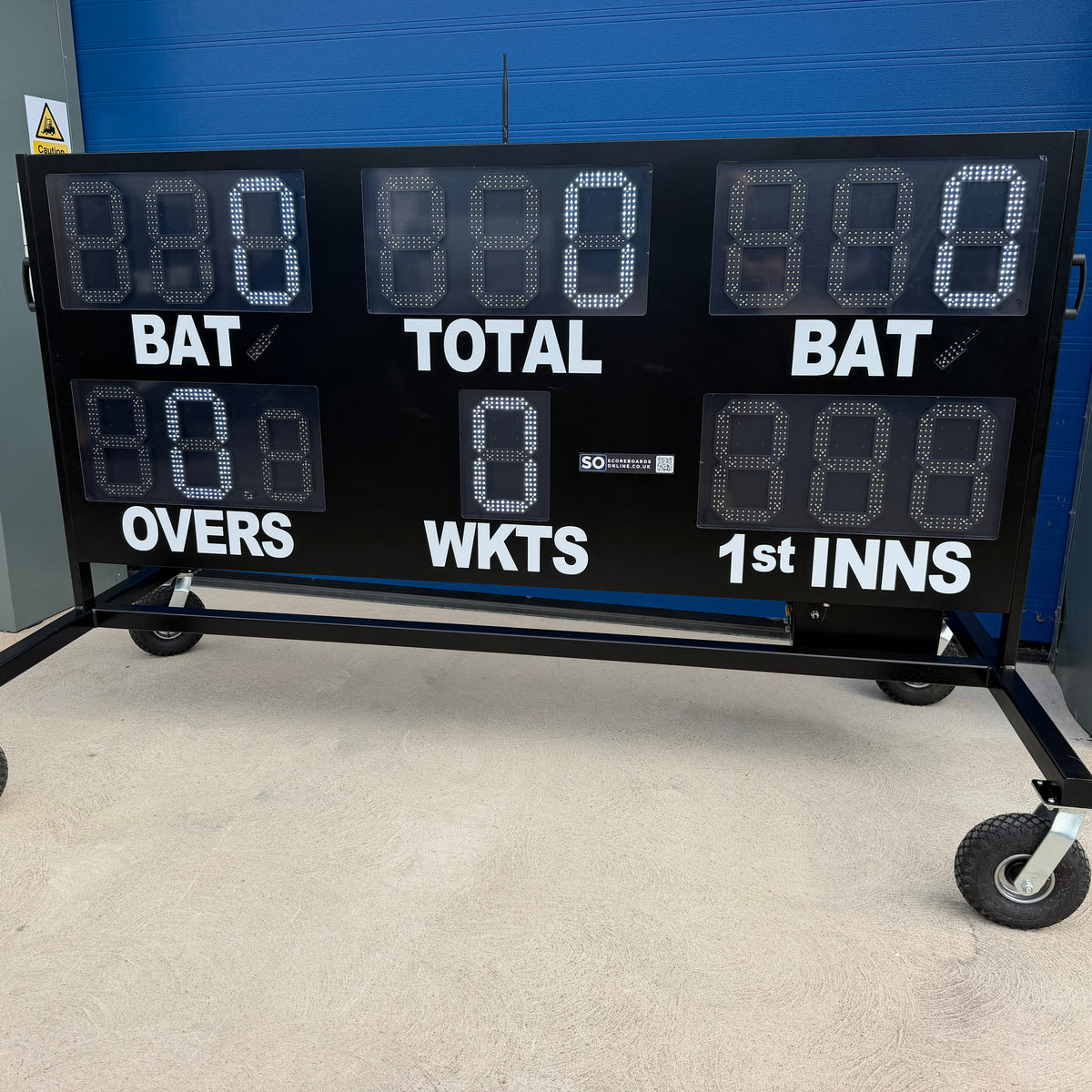 Ex-Demo 16 Digit Large Mobile Cricket Scoreboard - with 12" digits