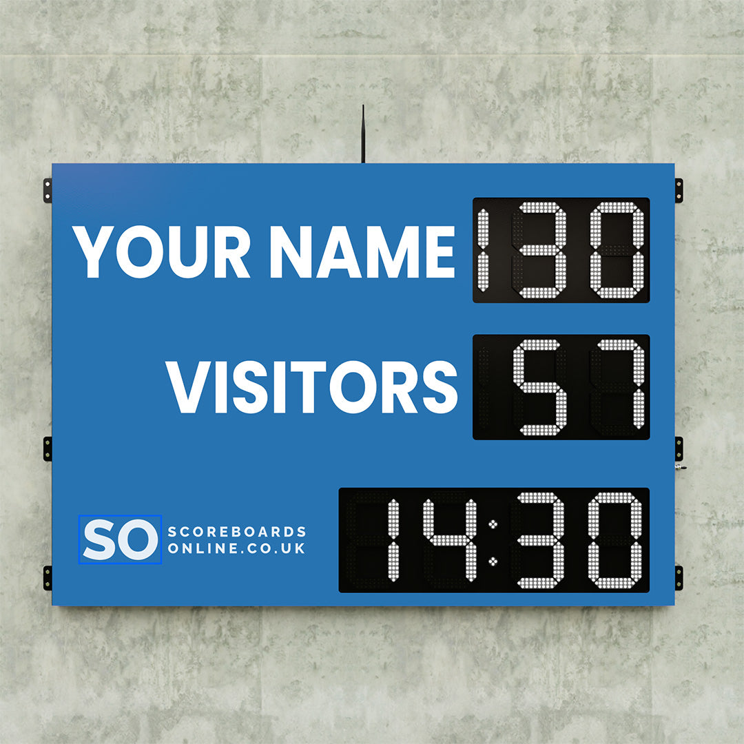 Personalised 6 Digit LED Rugby Scoreboard with Timer
