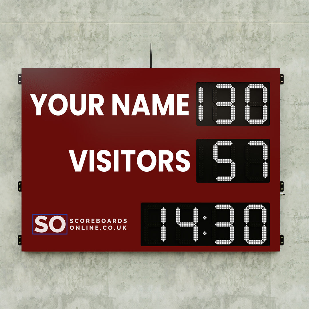 Personalised 6 Digit LED Rugby Scoreboard with Timer