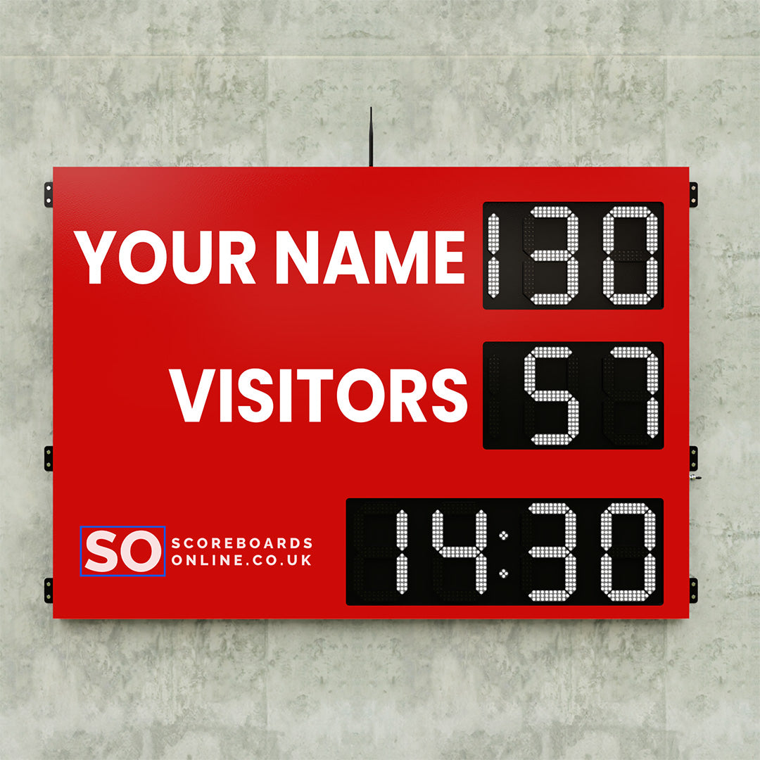 Personalised 6 Digit LED Rugby Scoreboard with Timer
