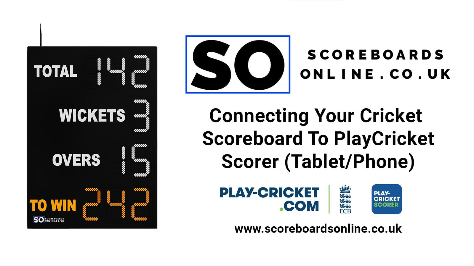 Connecting Your Scoreboard To PlayCricket Scorer (Tablet/Phone)