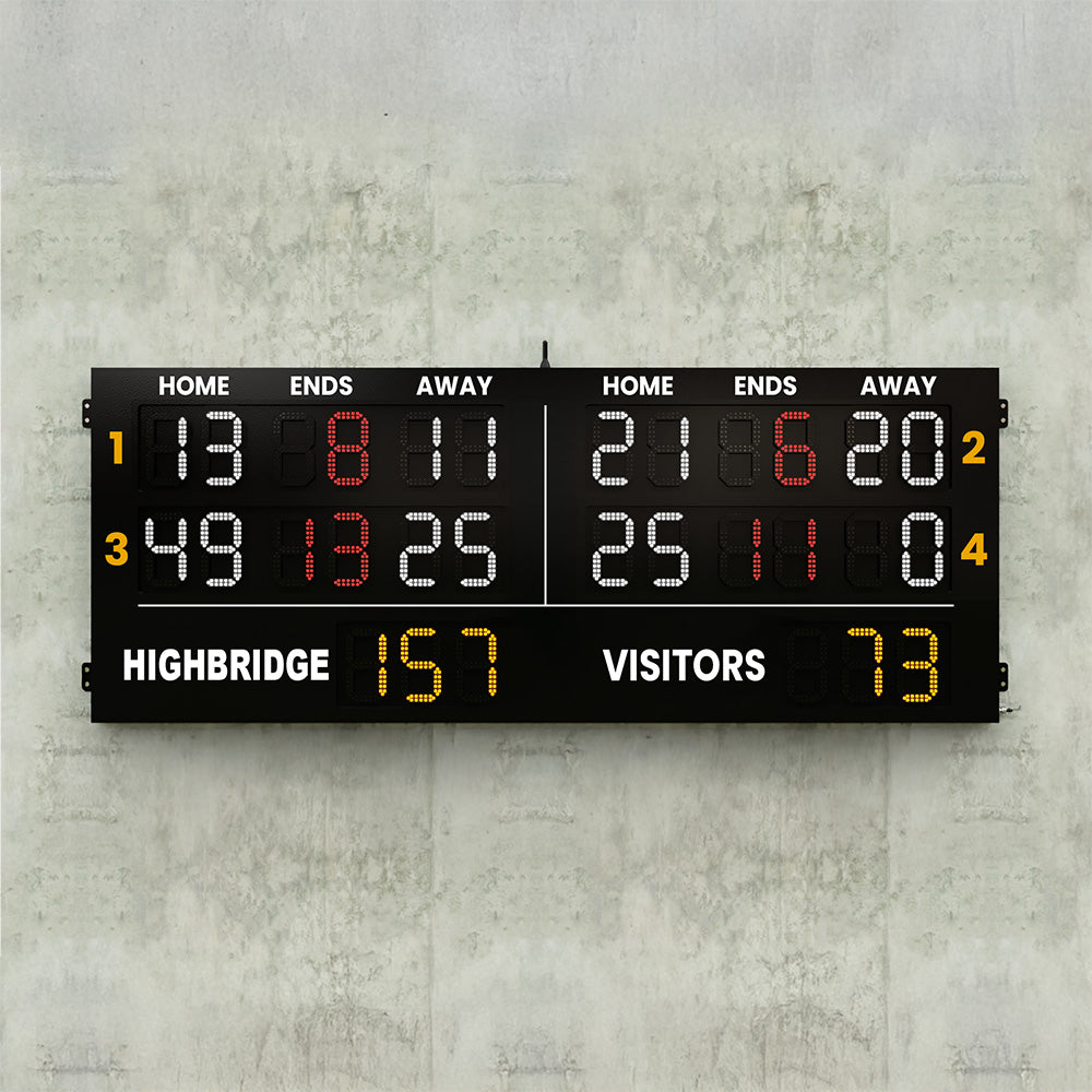 4 Rink Bowls Scoreboard