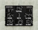 29 Digit LED Cricket Scoreboard with Player Names, DLS, Strike Indicators & Ball Number