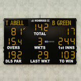 29 Digit LED Cricket Scoreboard with Player Names, DLS, Strike Indicators & Ball Number