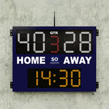 Home & Away Scoreboard with Period and Timer