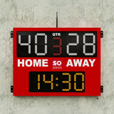 Home & Away Scoreboard with Period and Timer