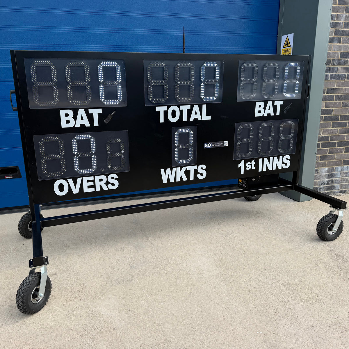 Ex-Demo 16 Digit Large Mobile Cricket Scoreboard - with 12" digits