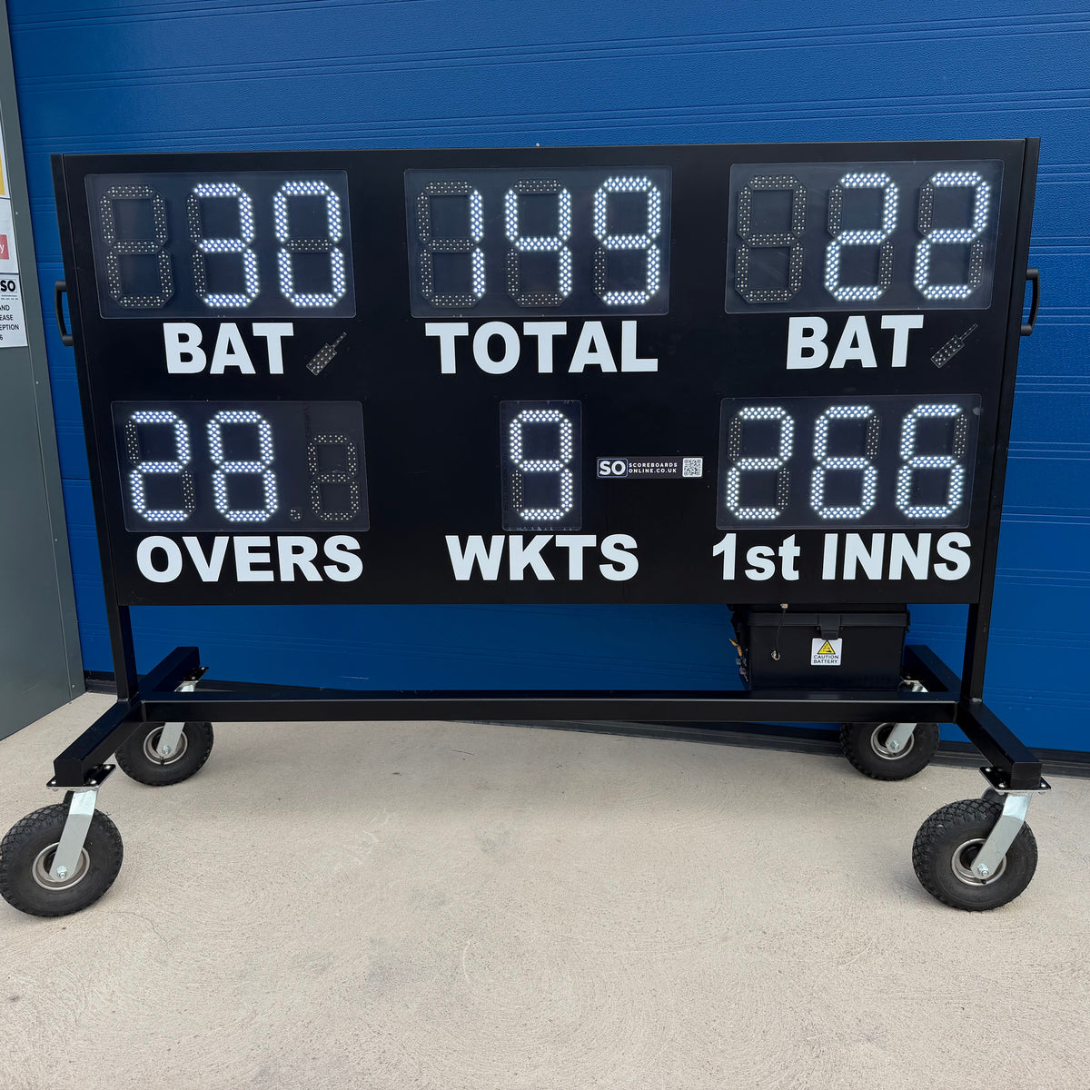 Ex-Demo 16 Digit Large Mobile Cricket Scoreboard - with 10" digits