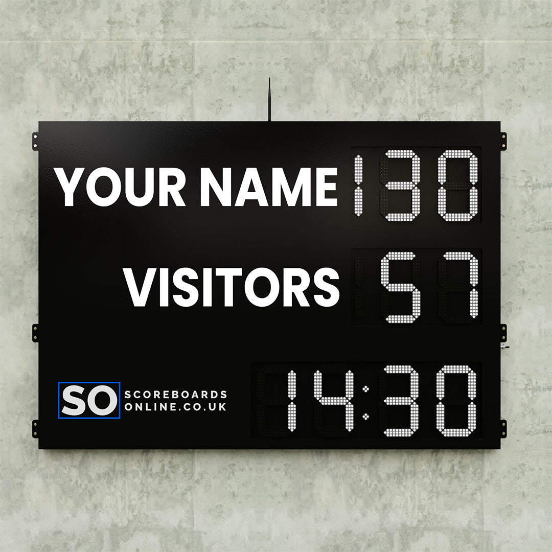 Personalised 6 Digit LED Rugby Scoreboard with Timer