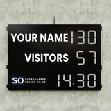 Personalised 6 Digit LED Rugby Scoreboard with Timer