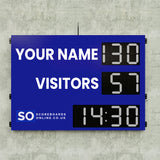 Personalised 6 Digit LED Rugby Scoreboard with Timer