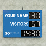 Personalised 6 Digit LED Rugby Scoreboard with Timer