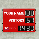 Personalised 6 Digit LED Rugby Scoreboard with Timer