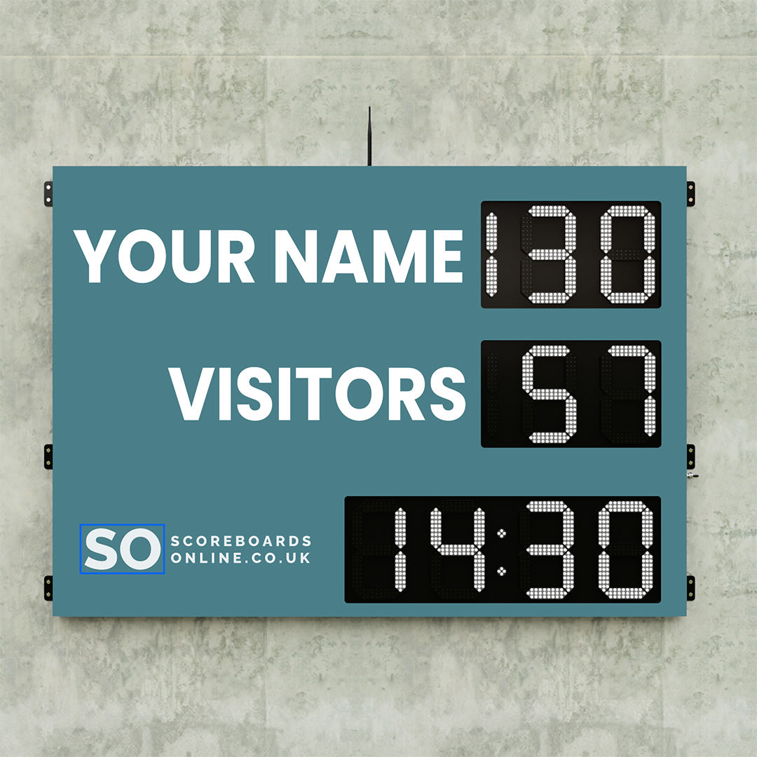 Personalised 6 Digit LED Rugby Scoreboard with Timer