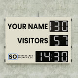 Personalised 6 Digit LED Rugby Scoreboard with Timer